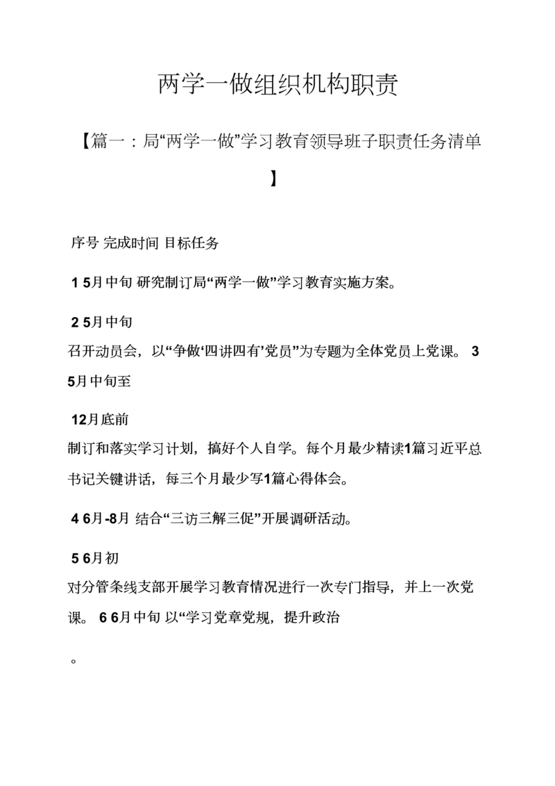 两学一做组织机构职责.docx