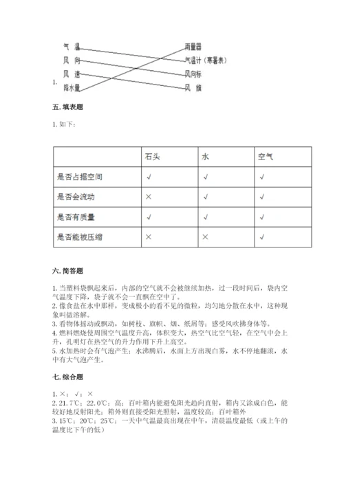 教科版三年级上册科学期末测试卷精品【突破训练】.docx