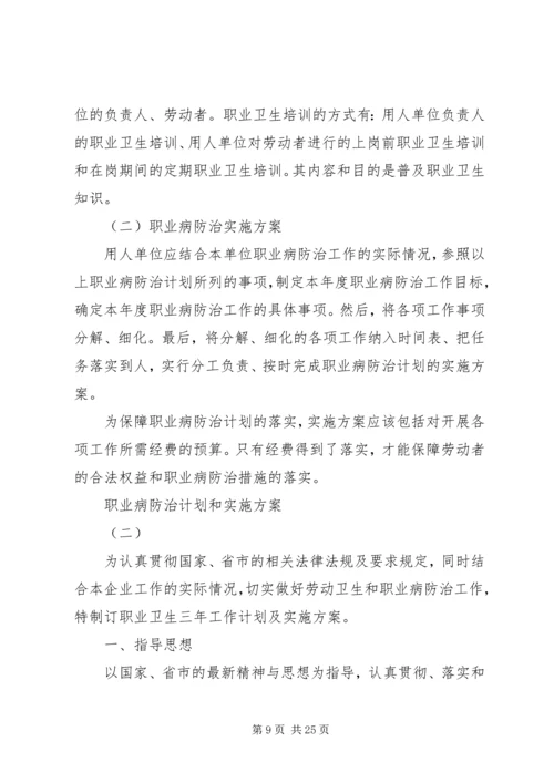 职业病防治计划和实施方案 (7).docx