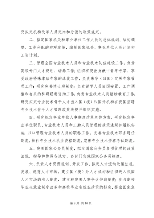 人事部职责与职能.docx