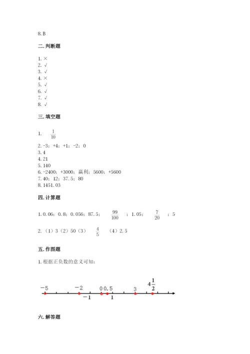 沪教版数学六年级下册期末检测试题附参考答案【名师推荐】.docx