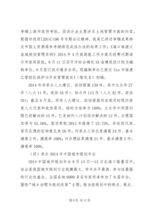 市规划局年度工作总结报告 (2).docx