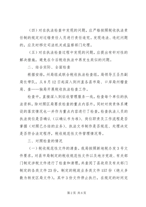 地税局税收执法督察工作报告.docx