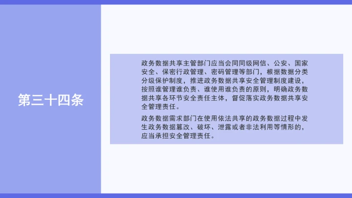 普法学习《政务数据共享条例》全文2025年8月1日起施行PPT课件