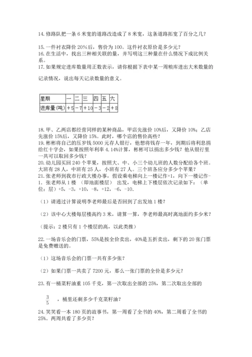 小升初数学应用题50道带答案（考试直接用）.docx