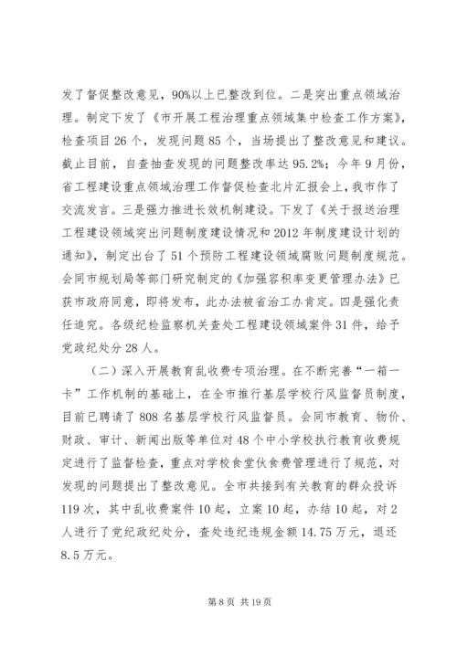市监察局工作总结和工作安排.docx