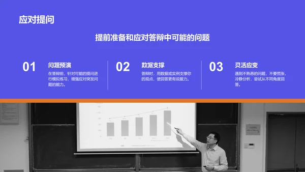 紫色商务风文献汇报答辩专用模板PPT模板