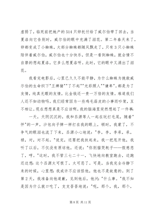 夏洛的网观后感 (3).docx