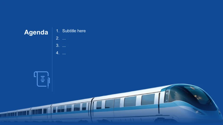 蓝色商务风交通运输商业计划书PPT主题