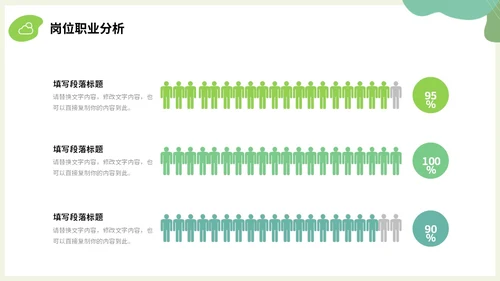 绿色小清新绿植部门经理竞聘自我介绍PPT