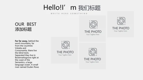 灰色公司产品介绍宣传通用PPT动态模板
