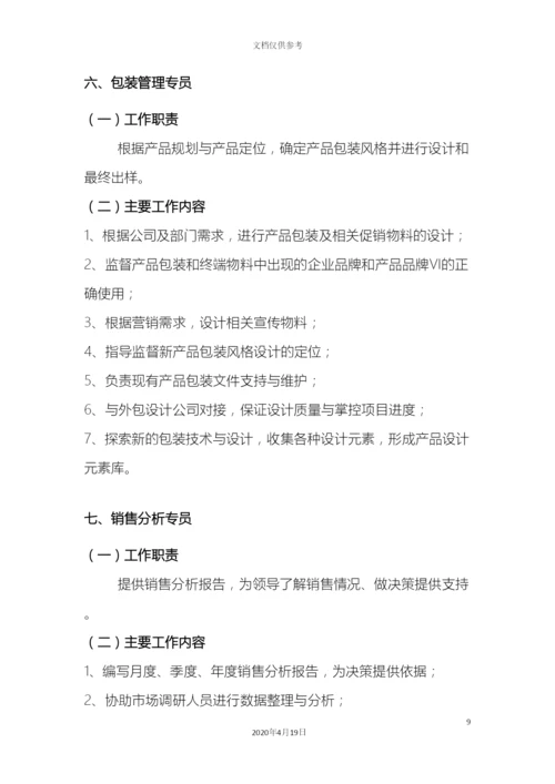 产品管理部岗位职责.docx