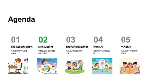 礼仪文化学习讲座PPT模板