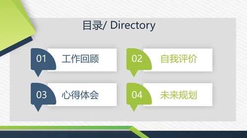 简约大方述职报告商务通用动态PPT模板