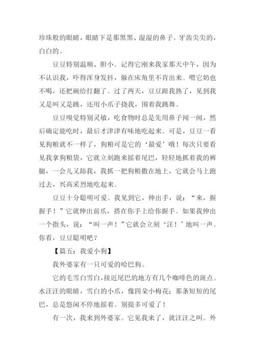 我爱小狗作文400字.docx