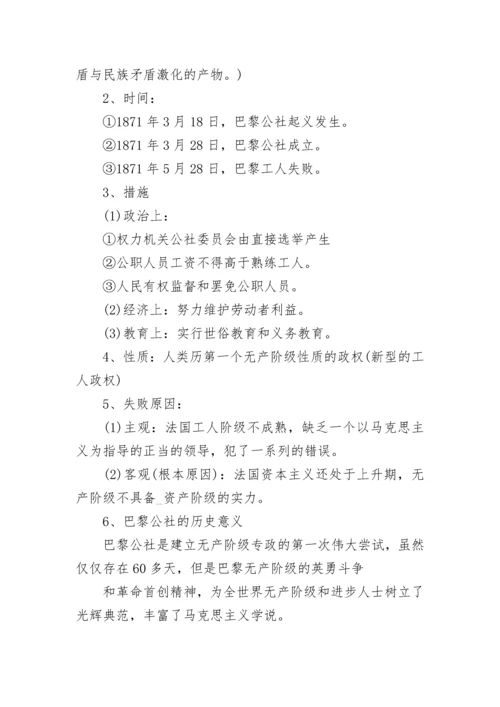 高一历史必修一_历史必修二三知识点.docx