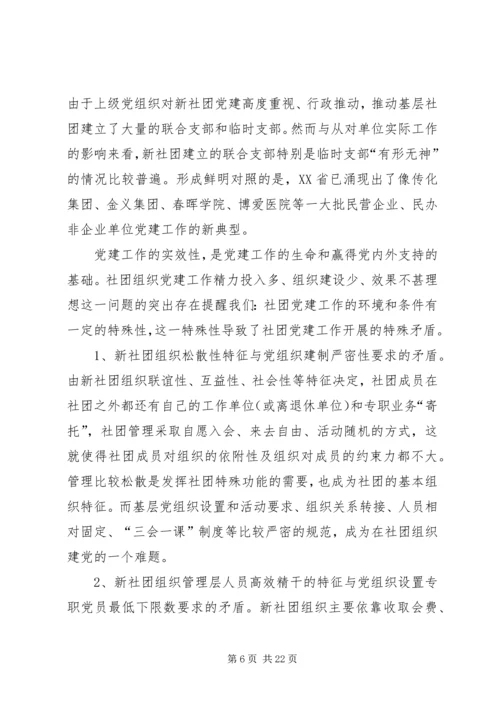 新社团组织党建研究思考.docx