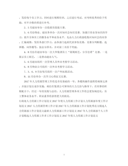 精编之集团人力资源工作计划范文.docx