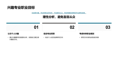 研究方向之选