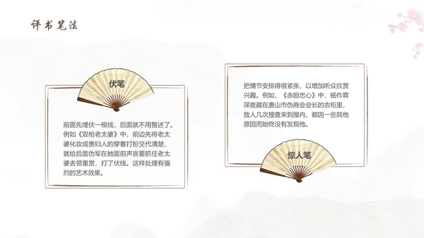 评书非遗文化PPT模板