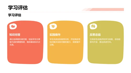 黄色卡通风教学课件PPT模板