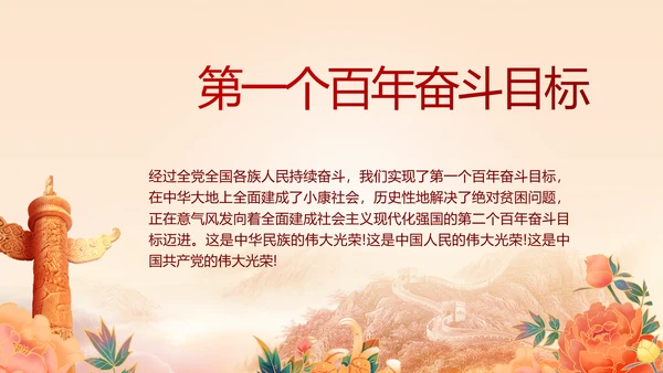 建党100周年大会七一讲话ppt党课