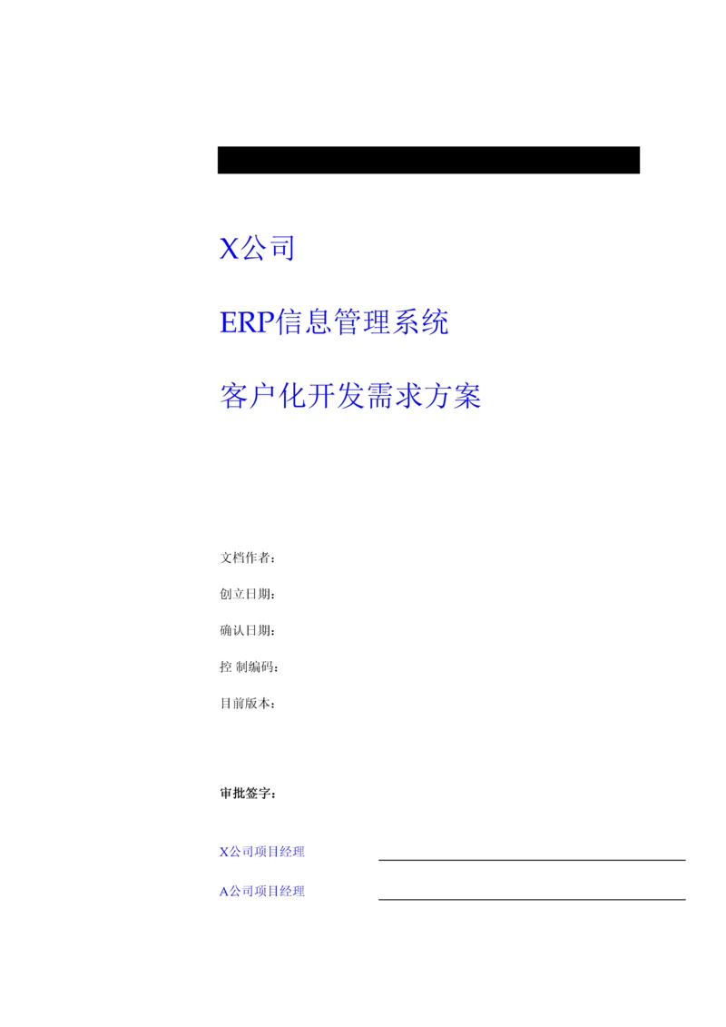 公司ERP信息基础管理系统开发管理专题方案.docx