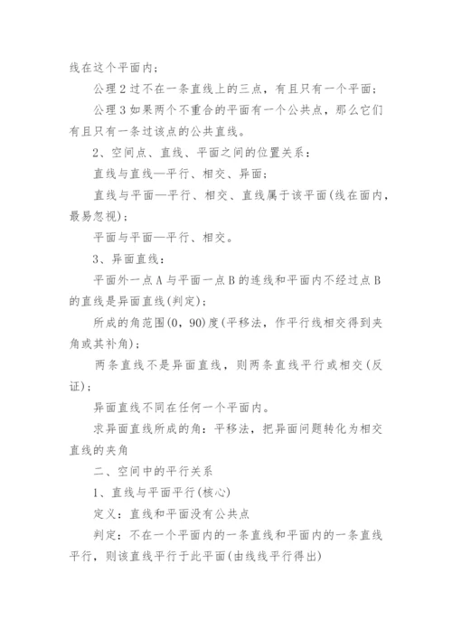 人教版高中数学知识点提纲_人教版高考数学复习提纲.docx