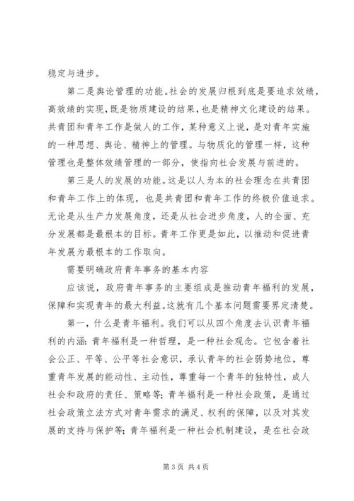 共青团与政府青年政策及事务 (2).docx