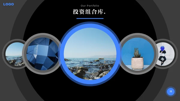 蓝色商务项目汇报通用PPT模板