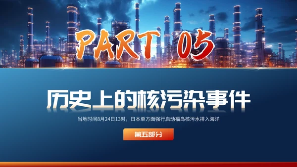 曰本福岛核污水排海专题科普通用PPT模板