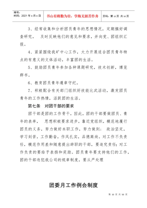 团委工作制度汇编.docx