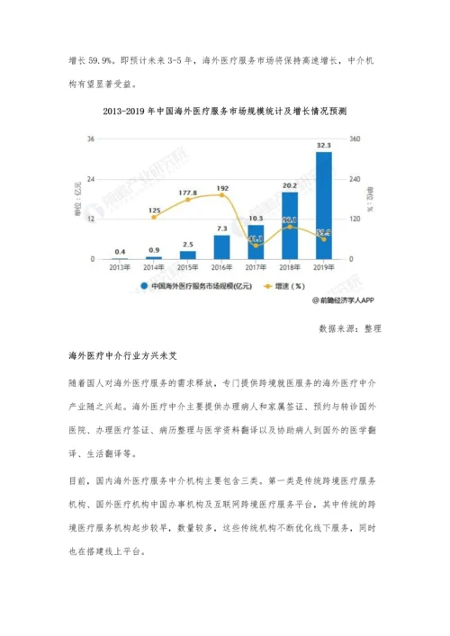 海外医疗中介服务行业发展现状与前景分析-市场方兴未艾-三方面谋求发展.docx