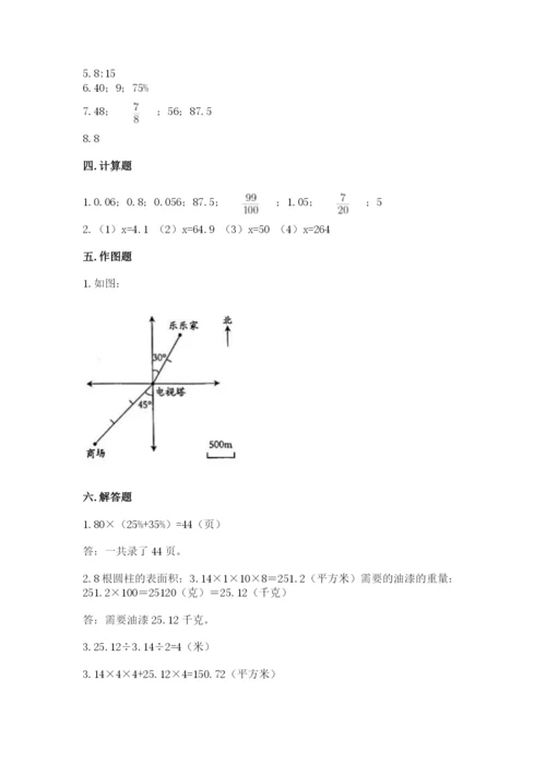 人教版六年级下册数学期末测试卷审定版.docx
