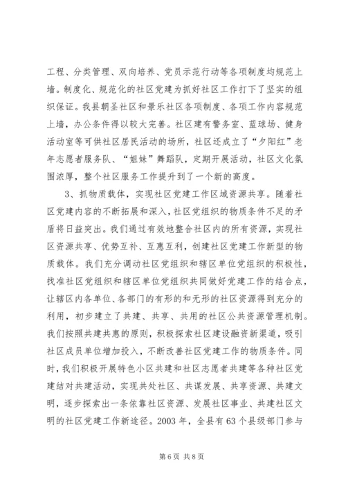 社区党建工作调研报告调研报告精编.docx