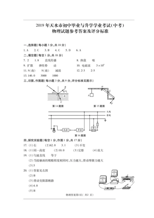 61.2021年甘肃省天水市中考物理试题.docx