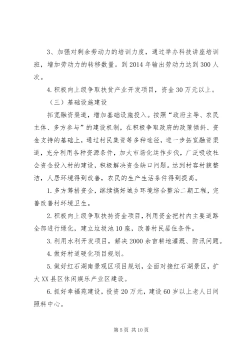 村第一书记任职规划计划.docx