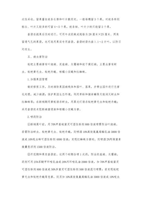 枇杷无公害优质高产栽培技术.docx