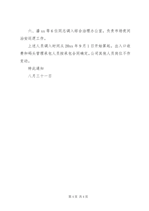 公司人事调整通告.docx