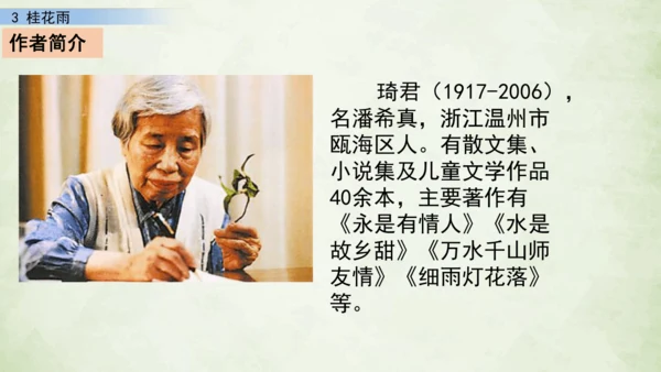 3 桂花雨     课件