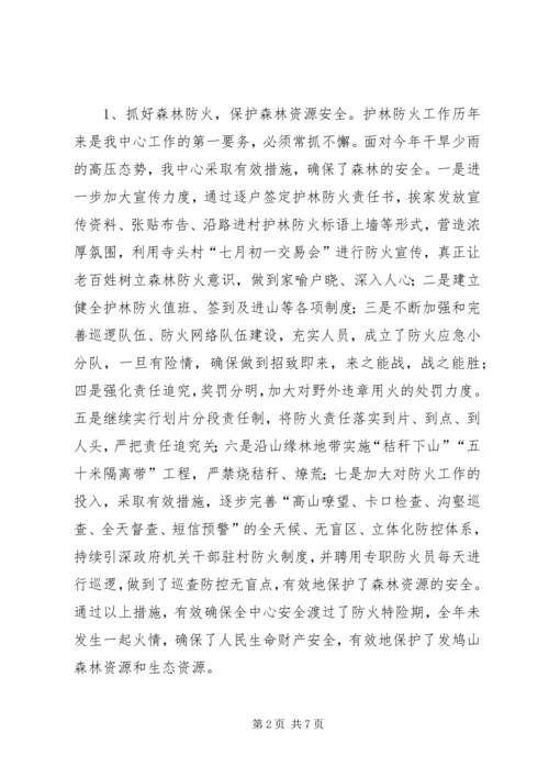 景区管理中心年度工作总结及工作计划 (2).docx