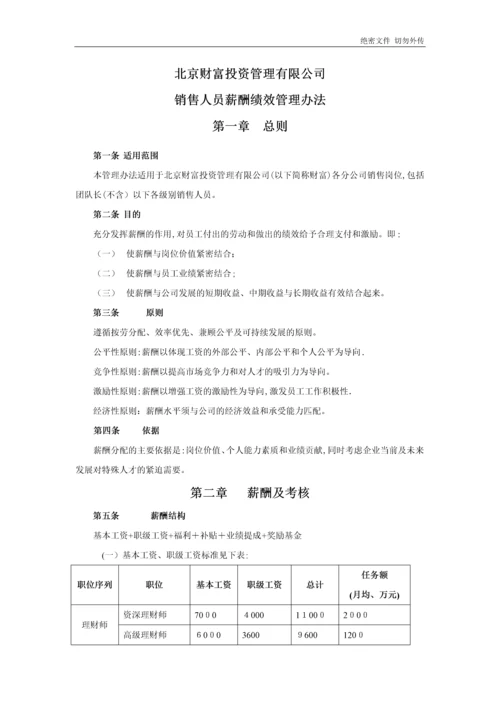 财富公司绩效考核办法.docx