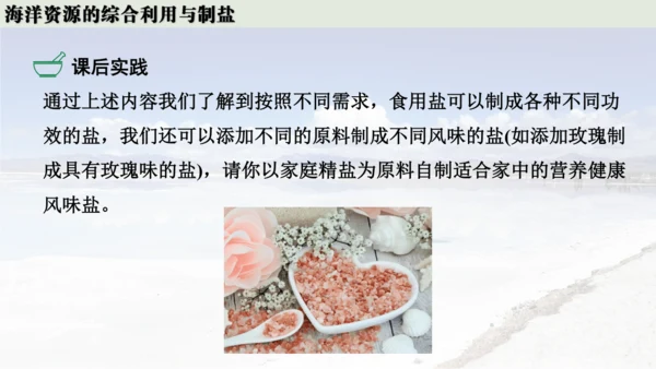 跨学科实践活动8  海洋资源的综合利用与制盐课件(共39张PPT内嵌视频)