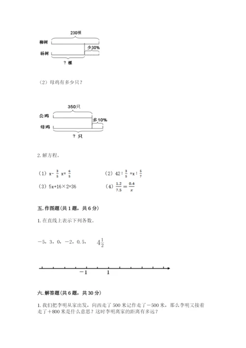 赣州市兴国县六年级下册数学期末测试卷精品.docx