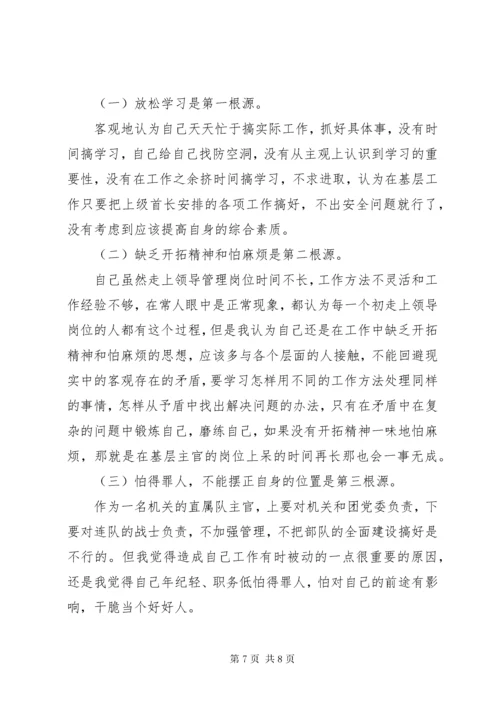 党员干部民主生活会学习六个必须对照检查材料.docx