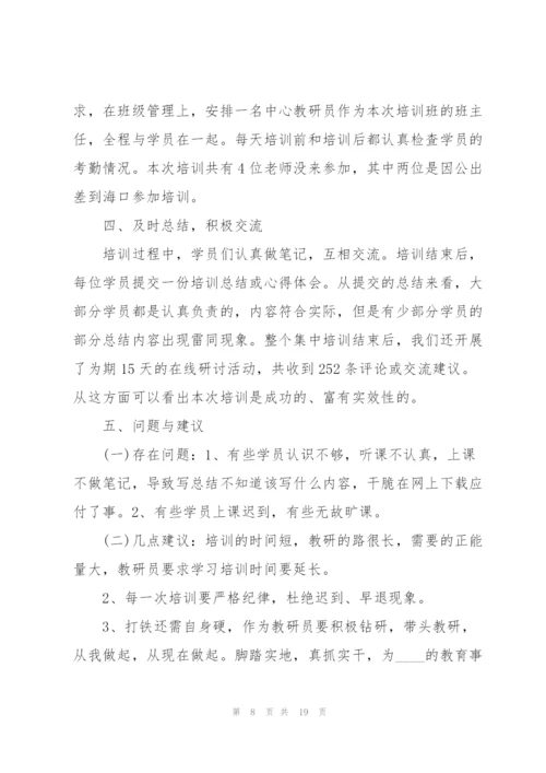 教研员年终工作总结5篇.docx