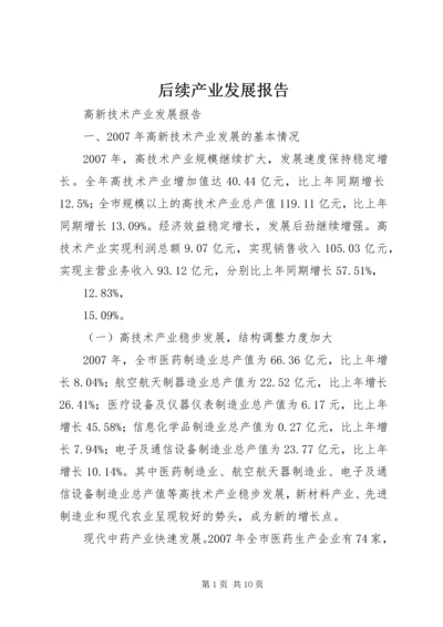 后续产业发展报告 (3).docx