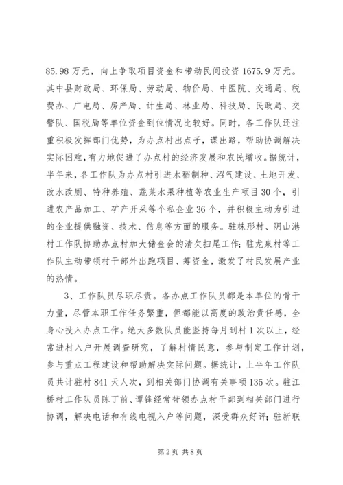 基层组织建设办点工作督查情况报告.docx