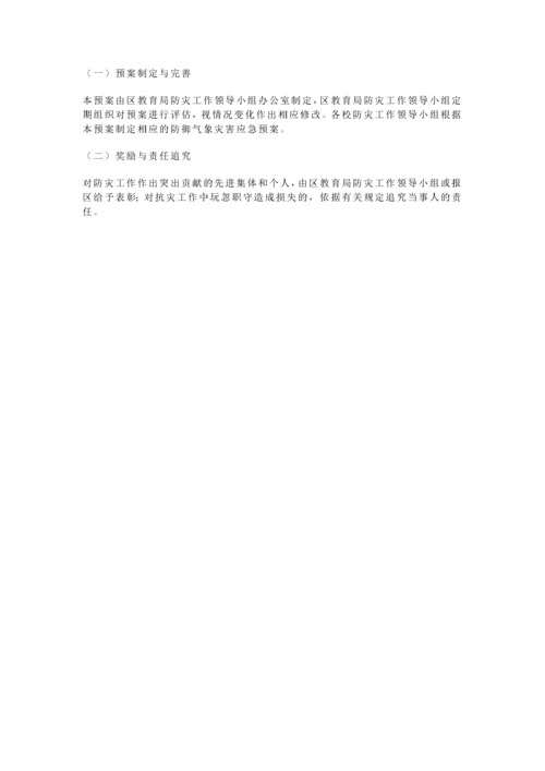 学校气象灾害防御应急预案（完整版）.docx