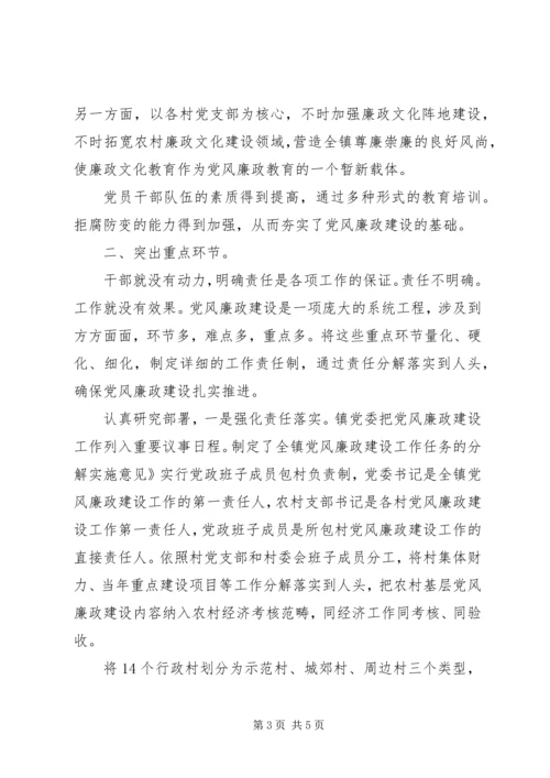 乡镇廉政发展情况报告.docx